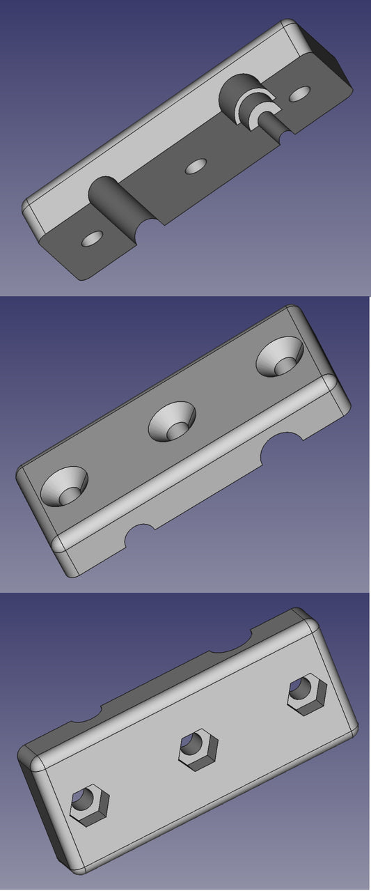 HPM354x1.75- Hydrophone mount for vertical line array