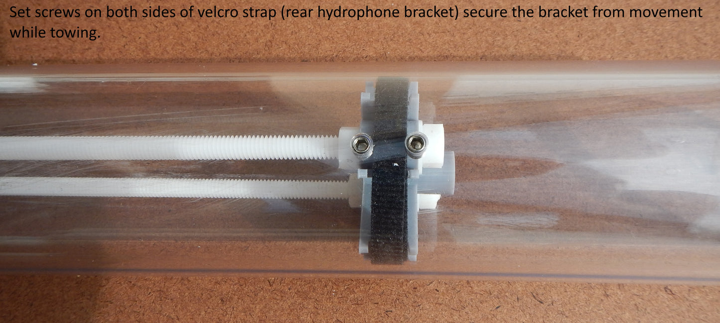 CMHB Center-mount hydrophone bracket for autonomous towed hydrophone array