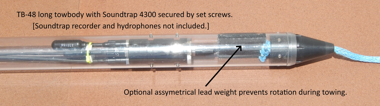 TB-48. Long tow-body for multi-channel autonomous acoustic recorder and hydrophone array